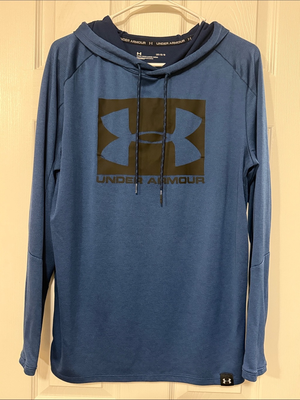 Under Armour Men's Slate Blue Crewneck Logo Pullover